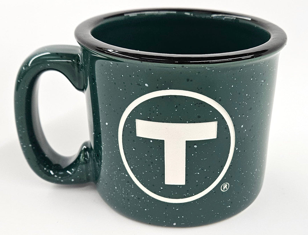Boston MBTA T Logo Campfire Mug - Multiple Colors Available