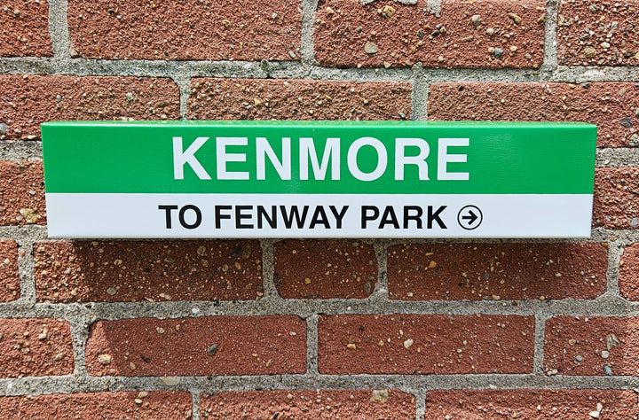 Boston MBTA MINI Replica Metal Station Signs (18")