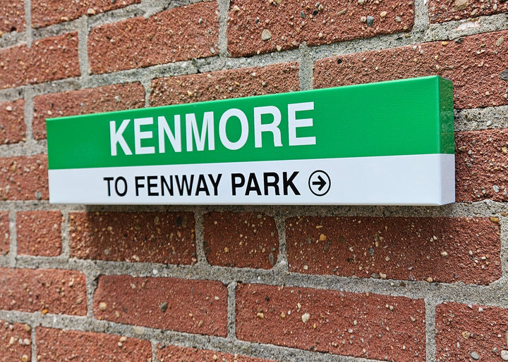 Boston MBTA MINI Replica Metal Station Signs (18")