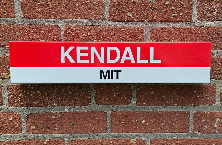 Boston MBTA MINI Replica Metal Station Signs (18")