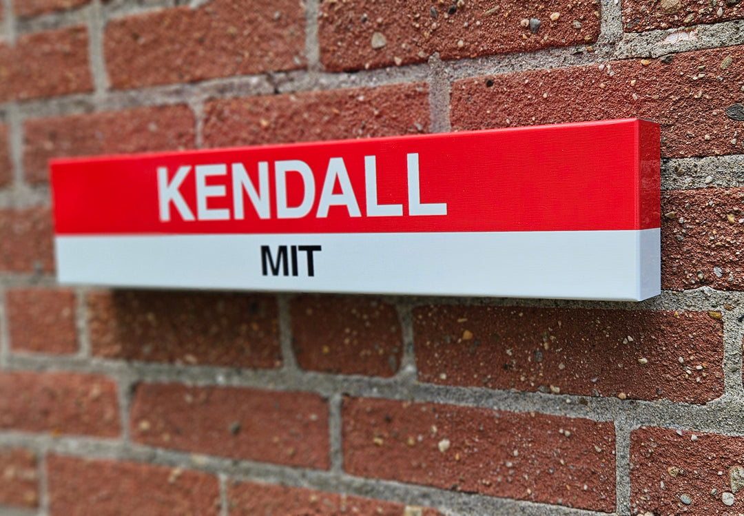 Boston MBTA MINI Replica Metal Station Signs (18")