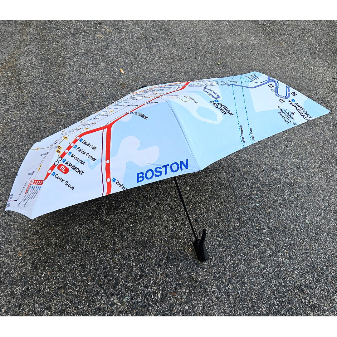 NEW! Boston MBTA Map Umbrella