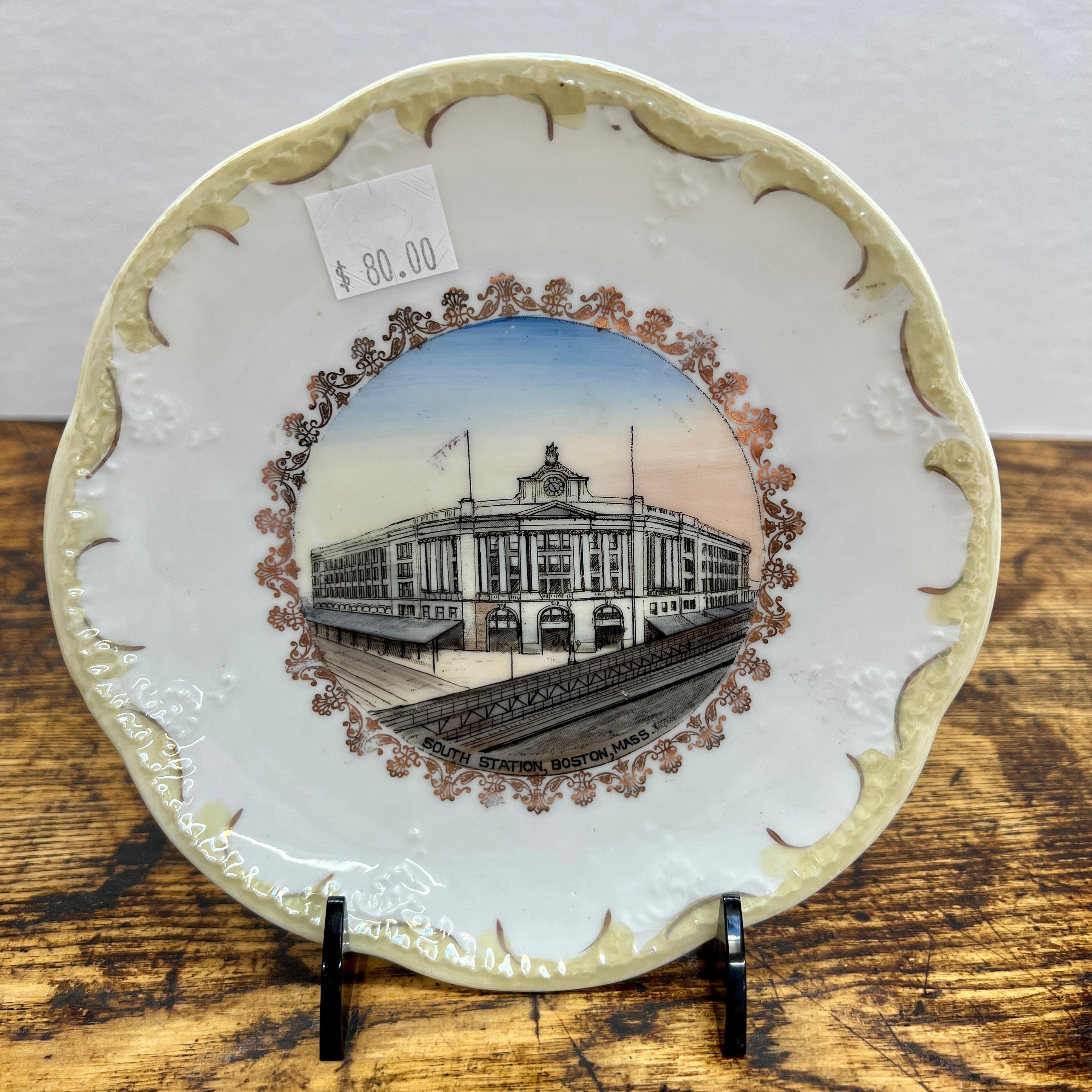 South Station (Boston, Massachusetts) Souvenir China Plate (Ver. 1)