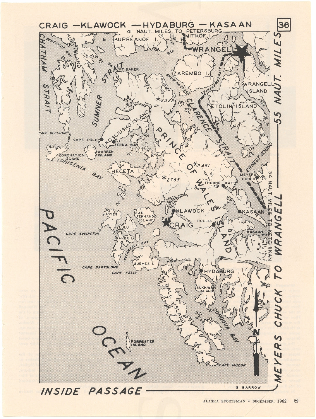 Inside Passage 36: Meyers Chuck to Wrangell, Alaska 1962