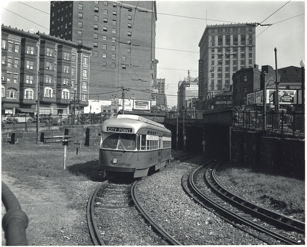 Pleasant Street Portal of the Tremont Street Subway, Boston, Massachusetts Circa 1940s