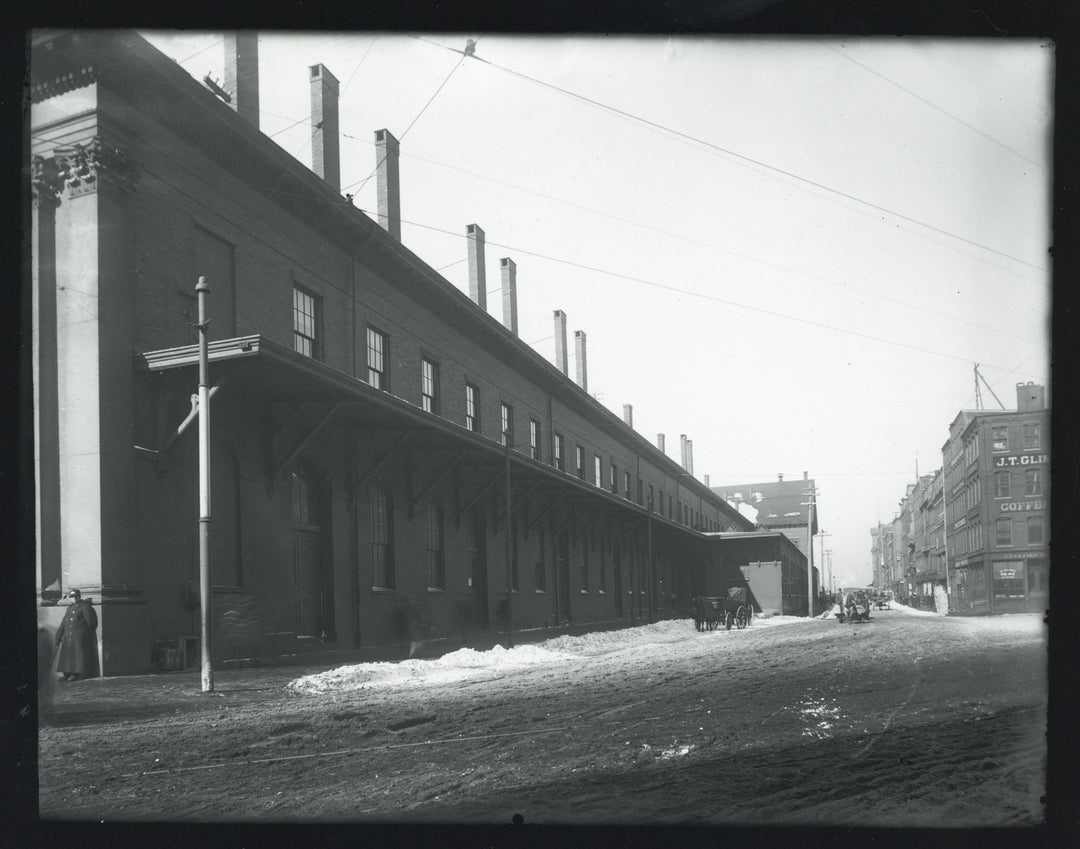 Boston & Maine Railroad Haymarket Passenger Terminal (West Side), Boston, Massachusetts Circa 1895