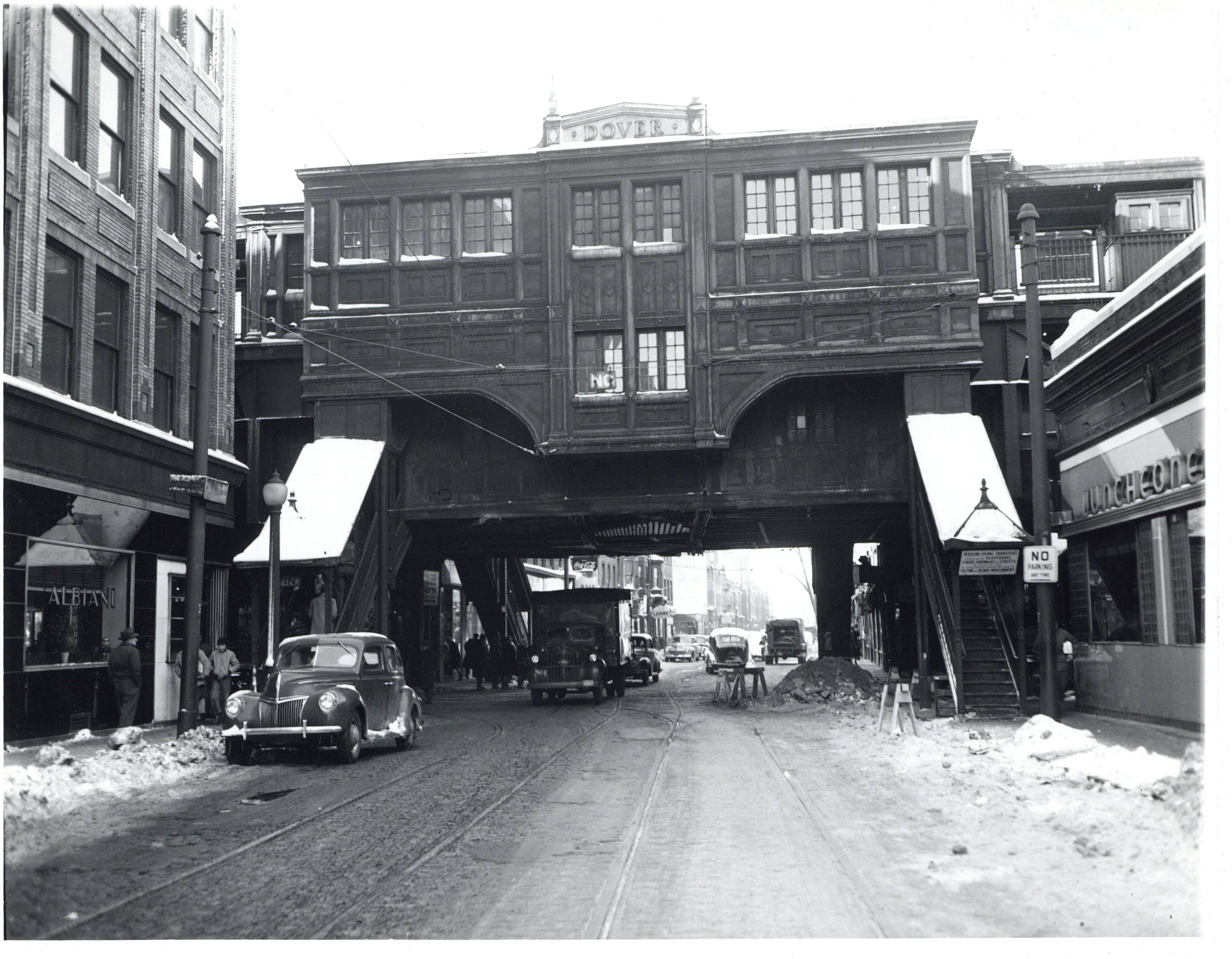 Dover Station from Dover Street, Boston, Massachusetts Circa 1930s - 1 ...
