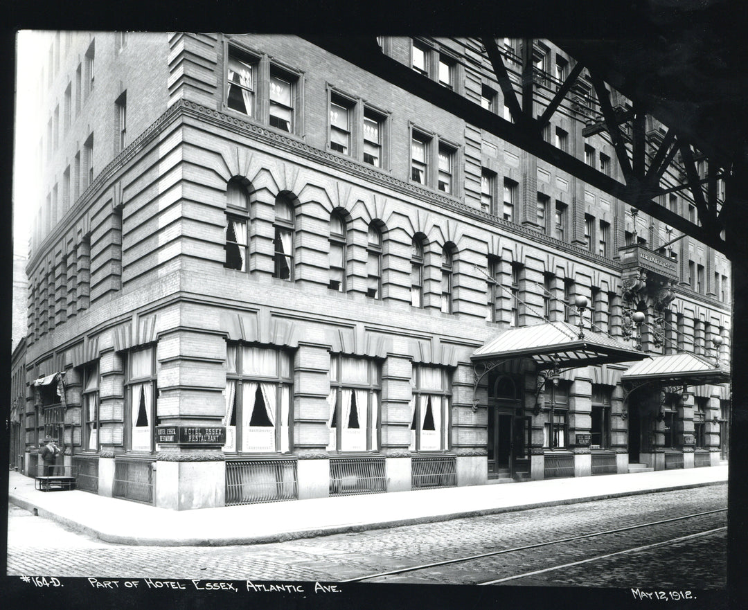 Hotel Essex Entrance at Atlantic Avenue Elevated, Boston, Massachusetts, May 12, 1912 B