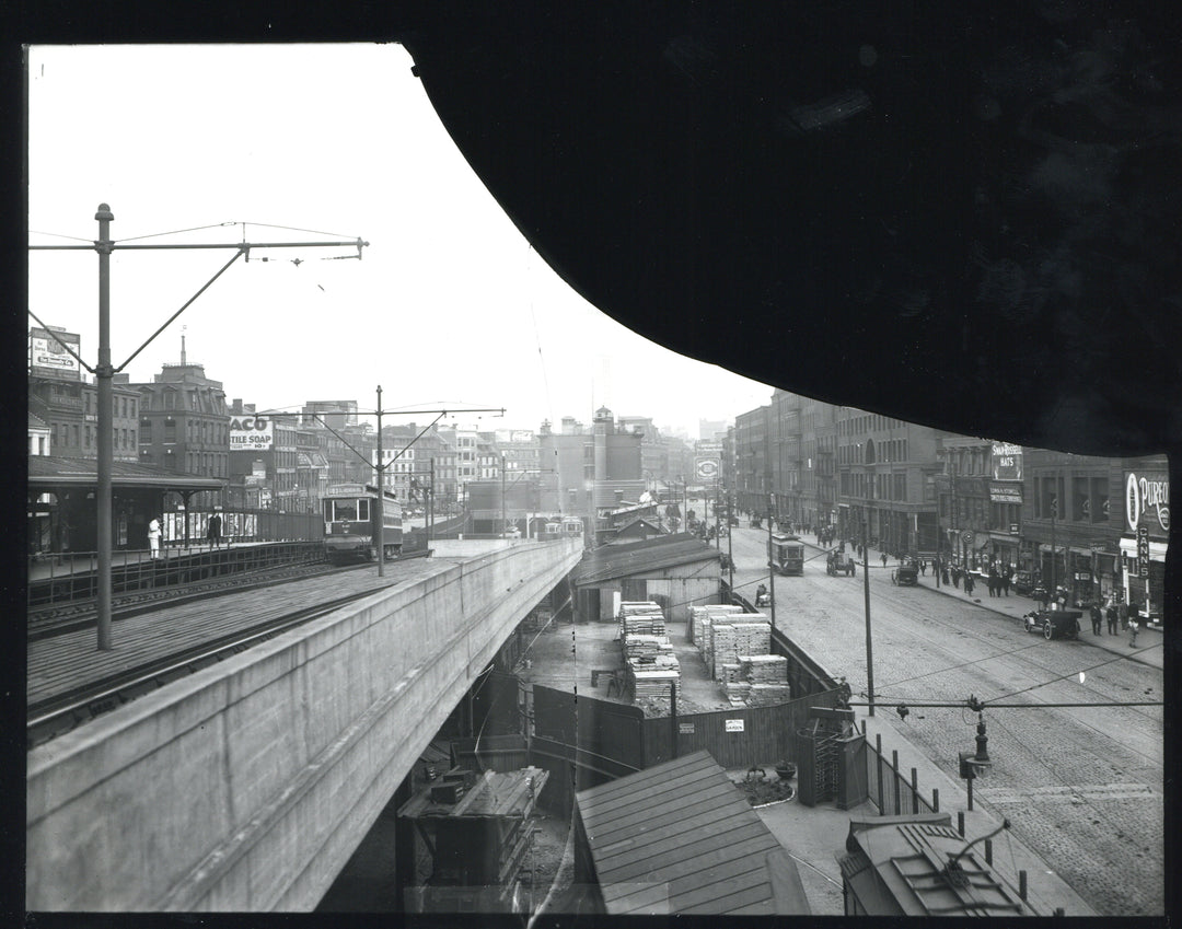 Haymarket Incline and Canal Street, Boston, Massachusetts Circa 1920