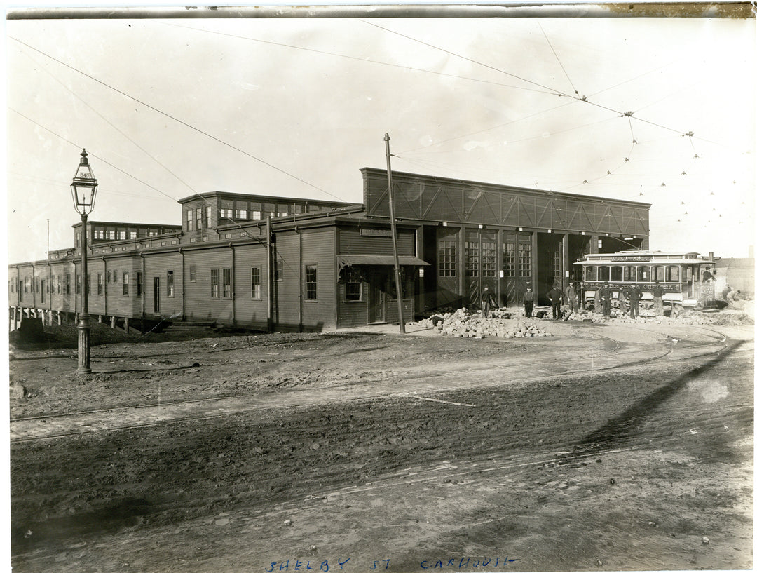 Eagle Street Car House, East Boston, Massachusetts Circa 1890