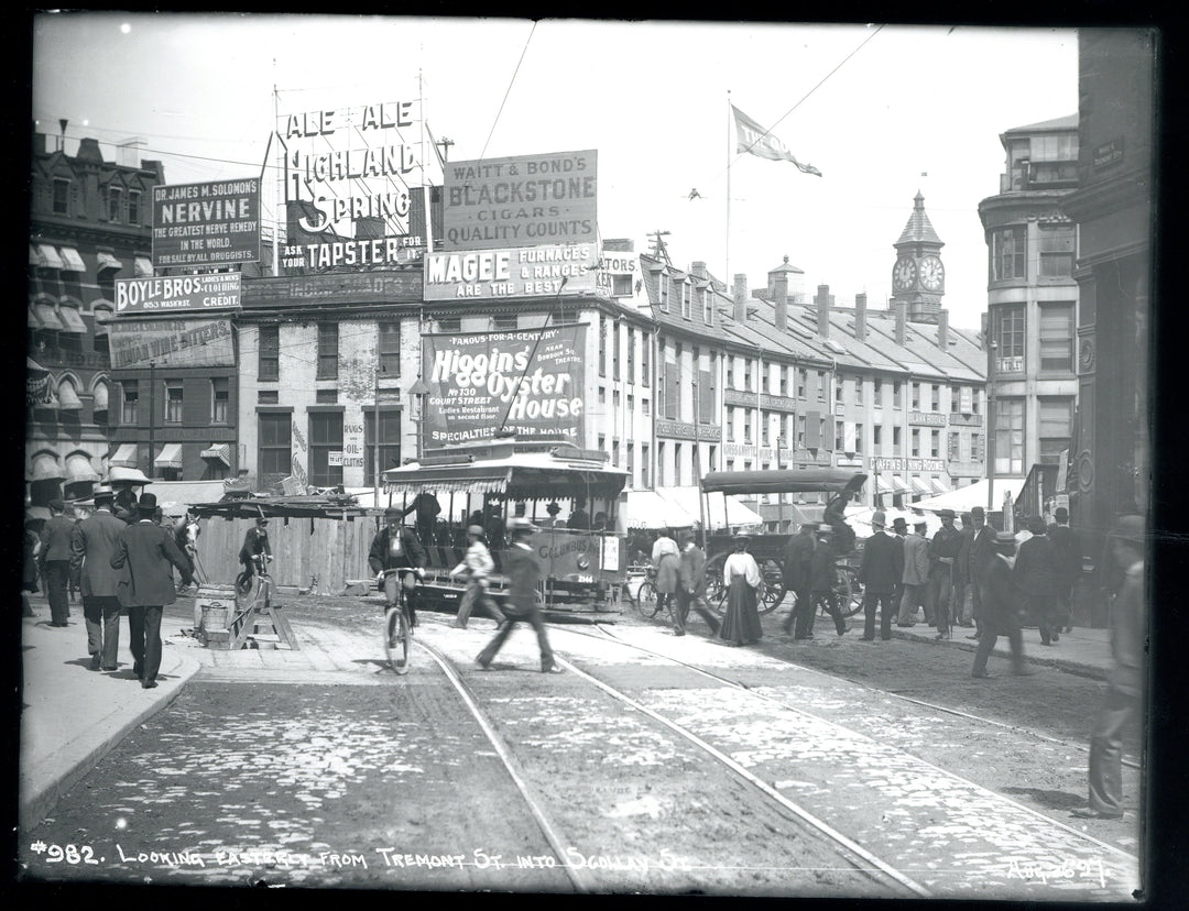 Scollay Square During Subway Construction (Looking East), Boston, Massachusetts, August 26, 1897