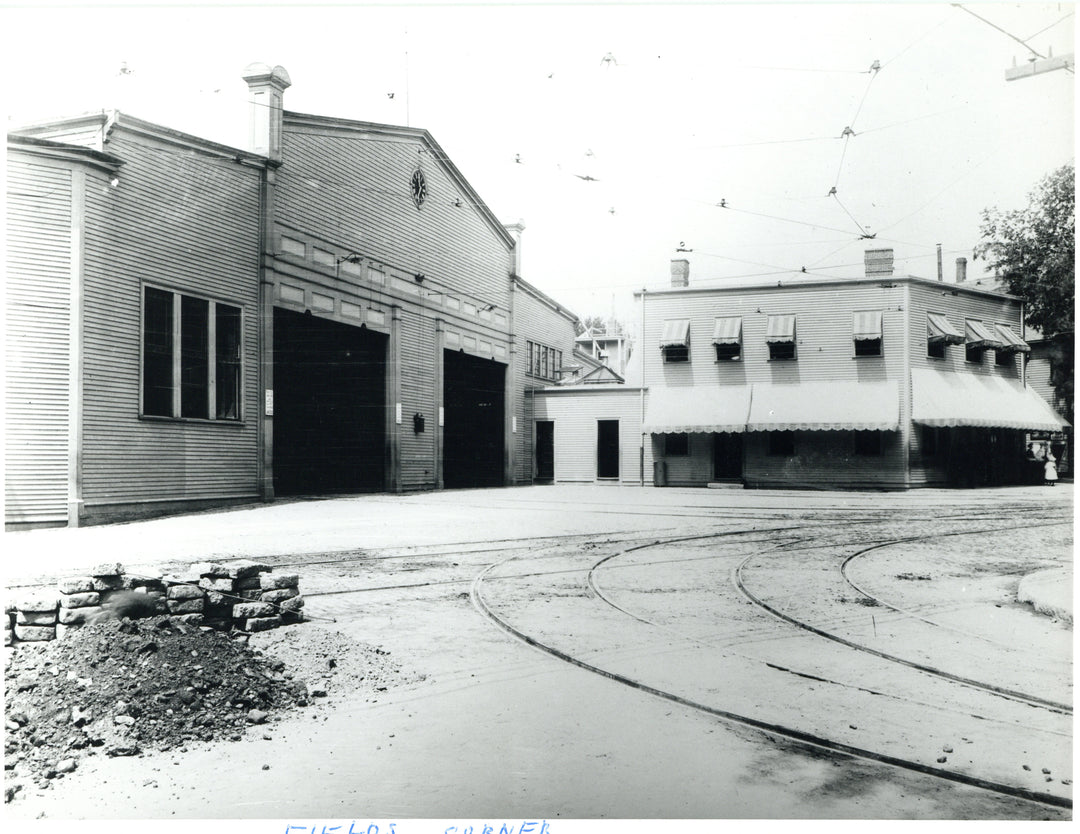 Park Street Car House (Fields Corner) Dorchester, Massachusetts Circa 1890s
