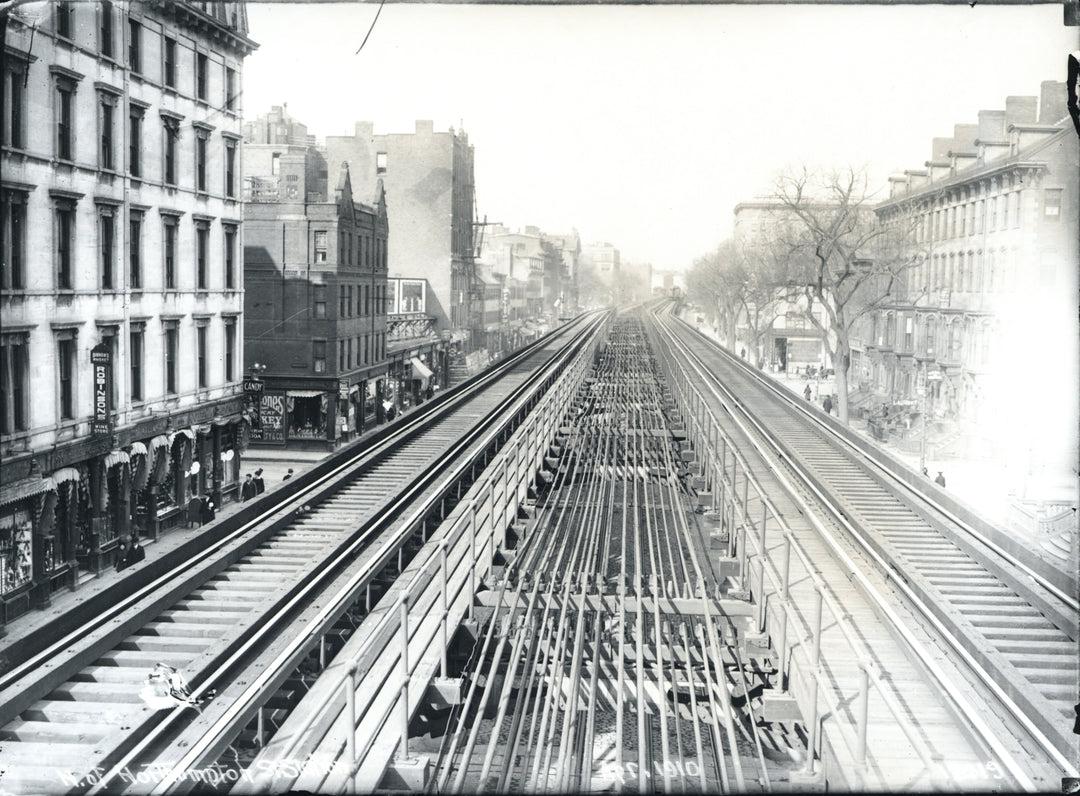 Washington Street Elevated North of Northampton Street Station, Boston, Massachusetts 1910