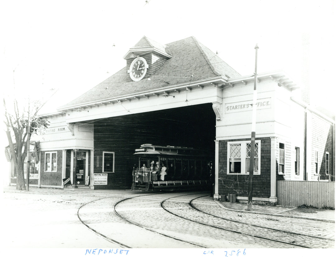 Neponset Car House with Open-Type Streetcar