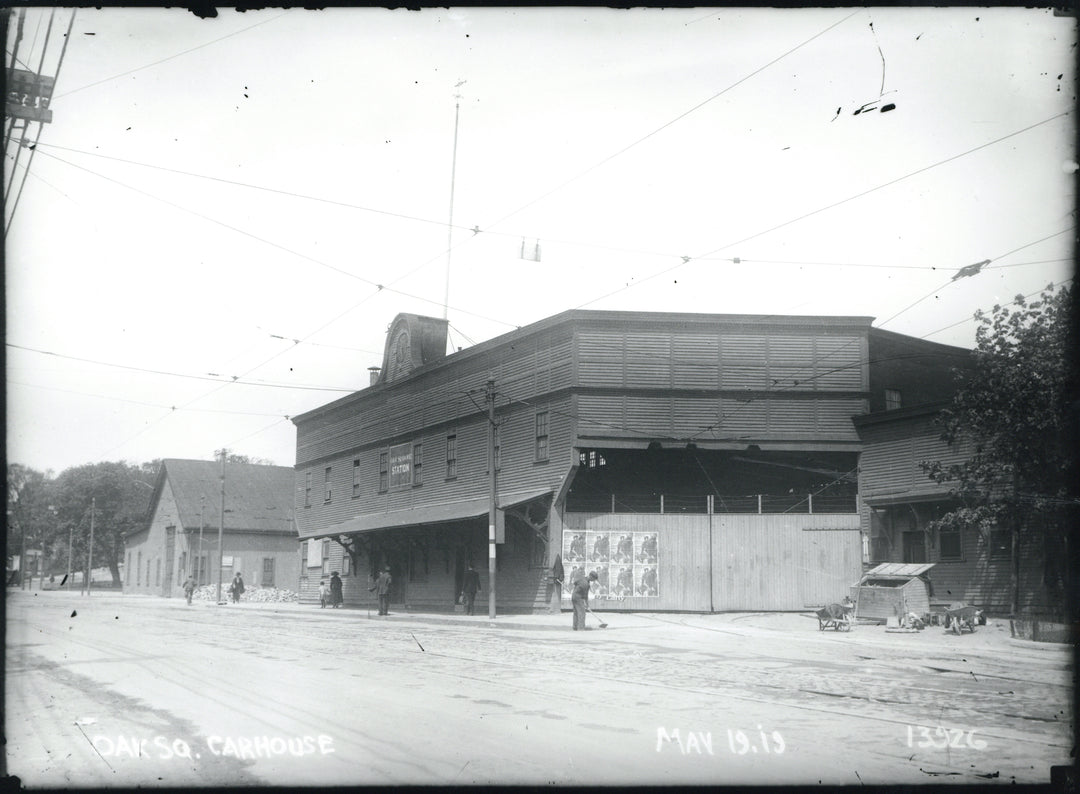 Oak Square Car House, Brighton, Massachusetts, May 19, 1919