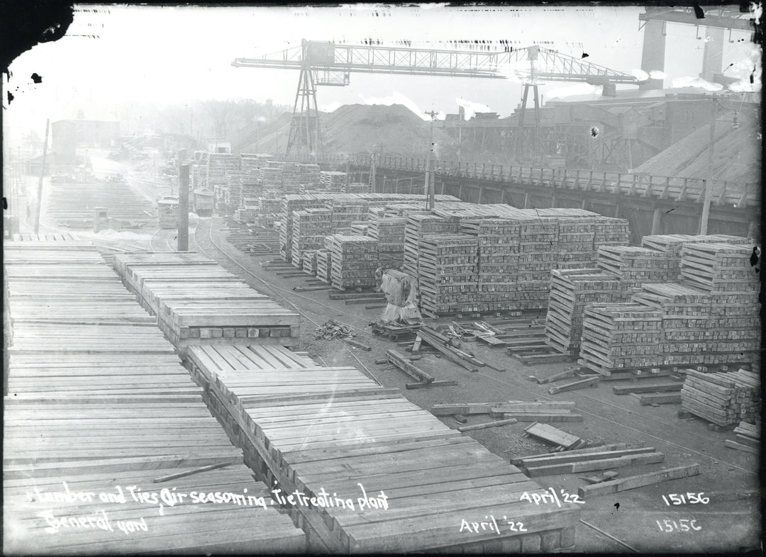 Street Railway Wood Tie Plant, April 1922