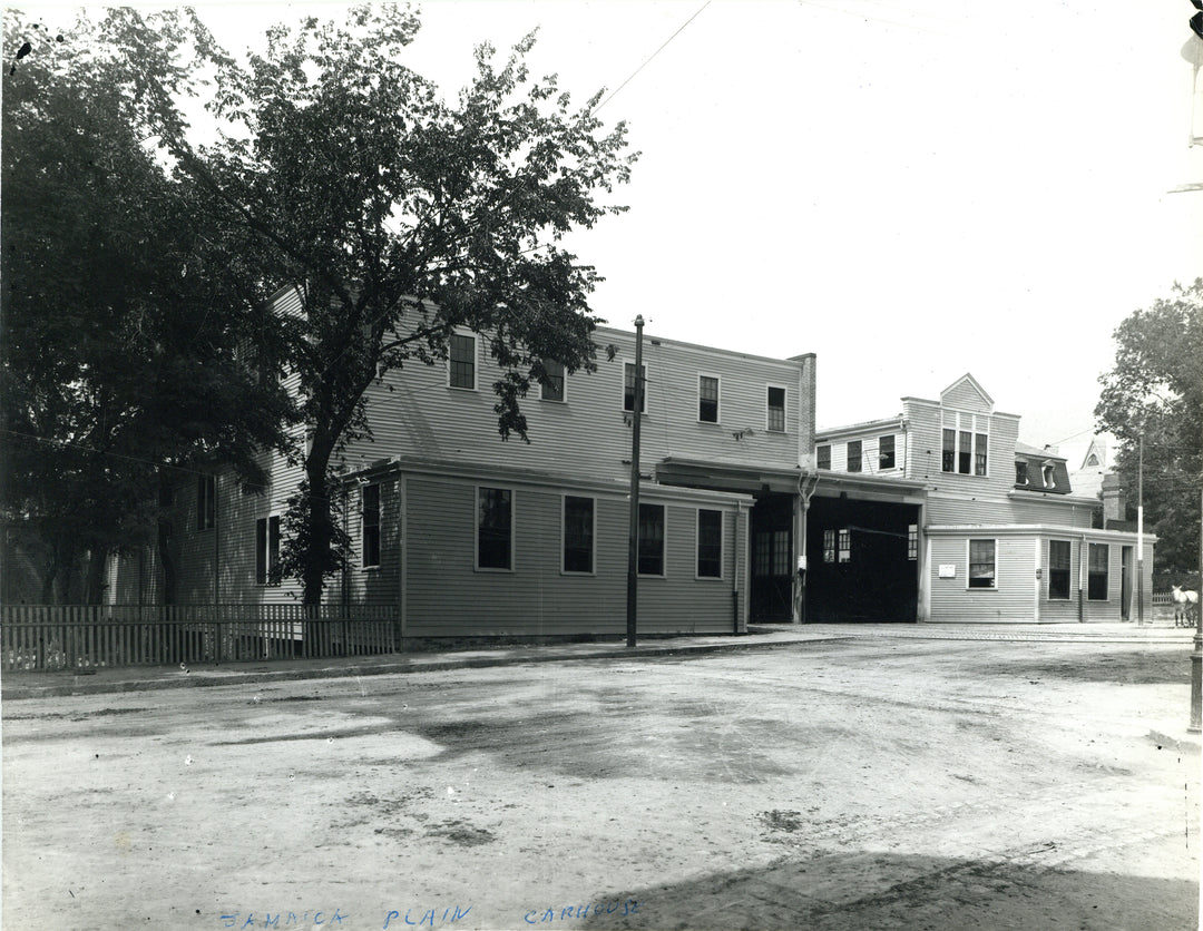 Jamaica Plain Car House, Boston, Massachusetts Circa 1890s