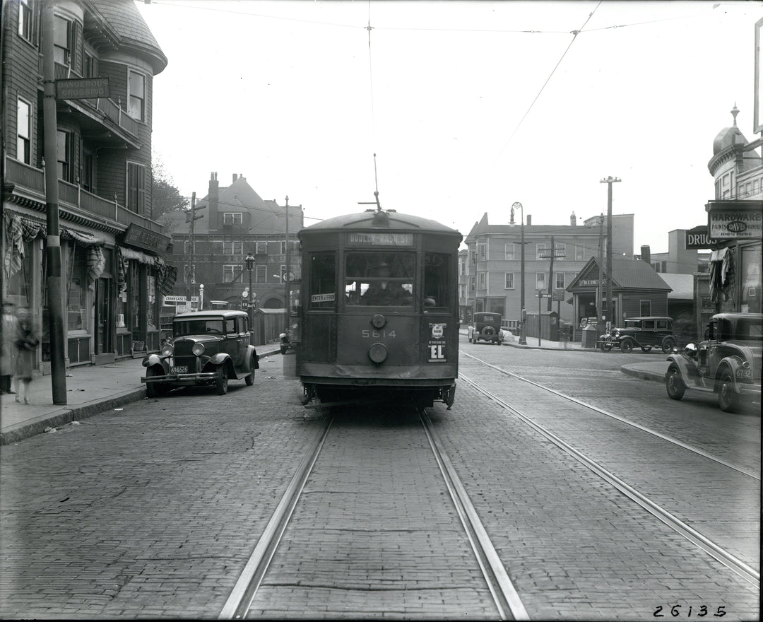 Type 5 Semi-Convertible Streetcar Signed for Dudley-Wash. St. Circa 1930s