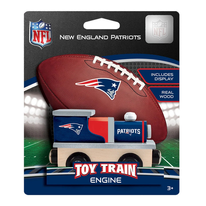 New England Patriots Wooden Toy Train Locomotive