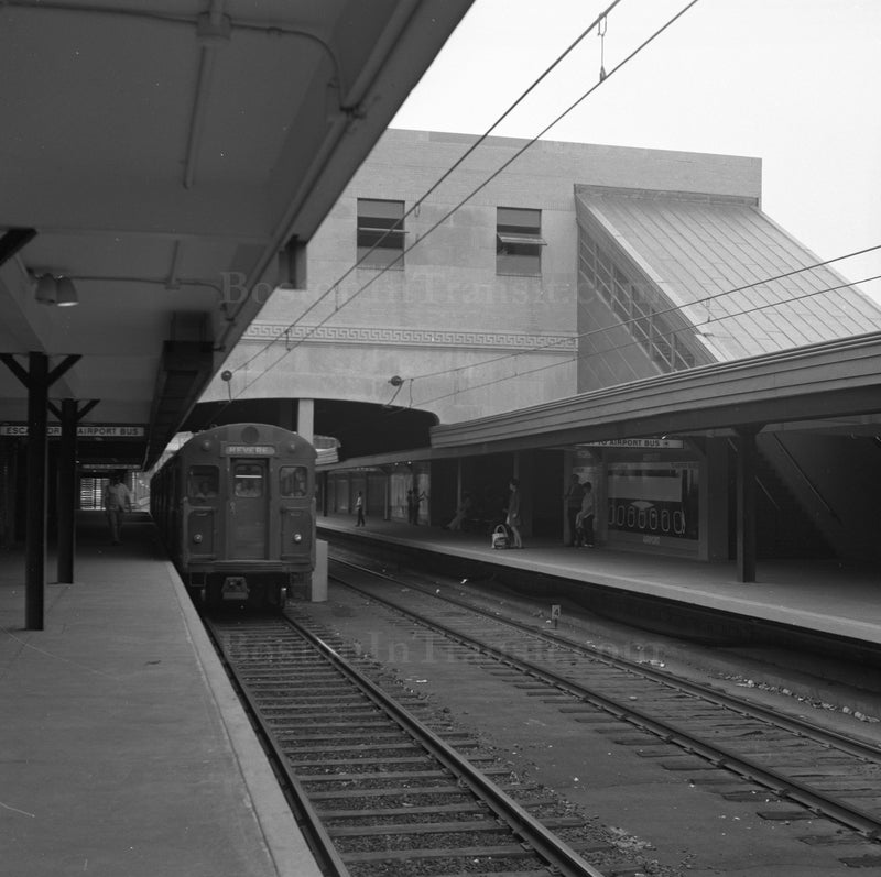 Airport Station Northbound Platform, Looking Southbound, East Boston, Massachusetts