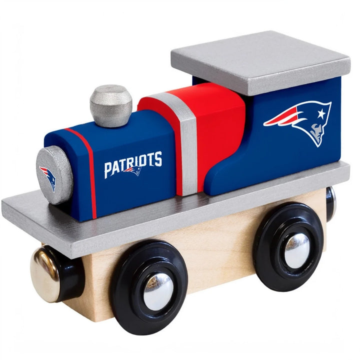 New England Patriots Wooden Toy Train Locomotive