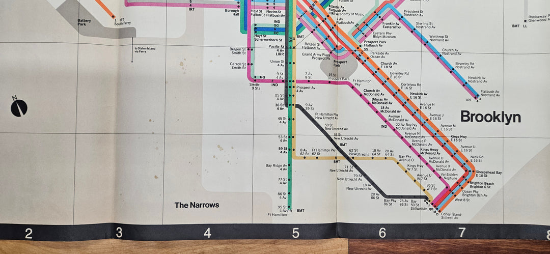 New York City Subway Map 1978 (Oversize) - Massimo Vignelli