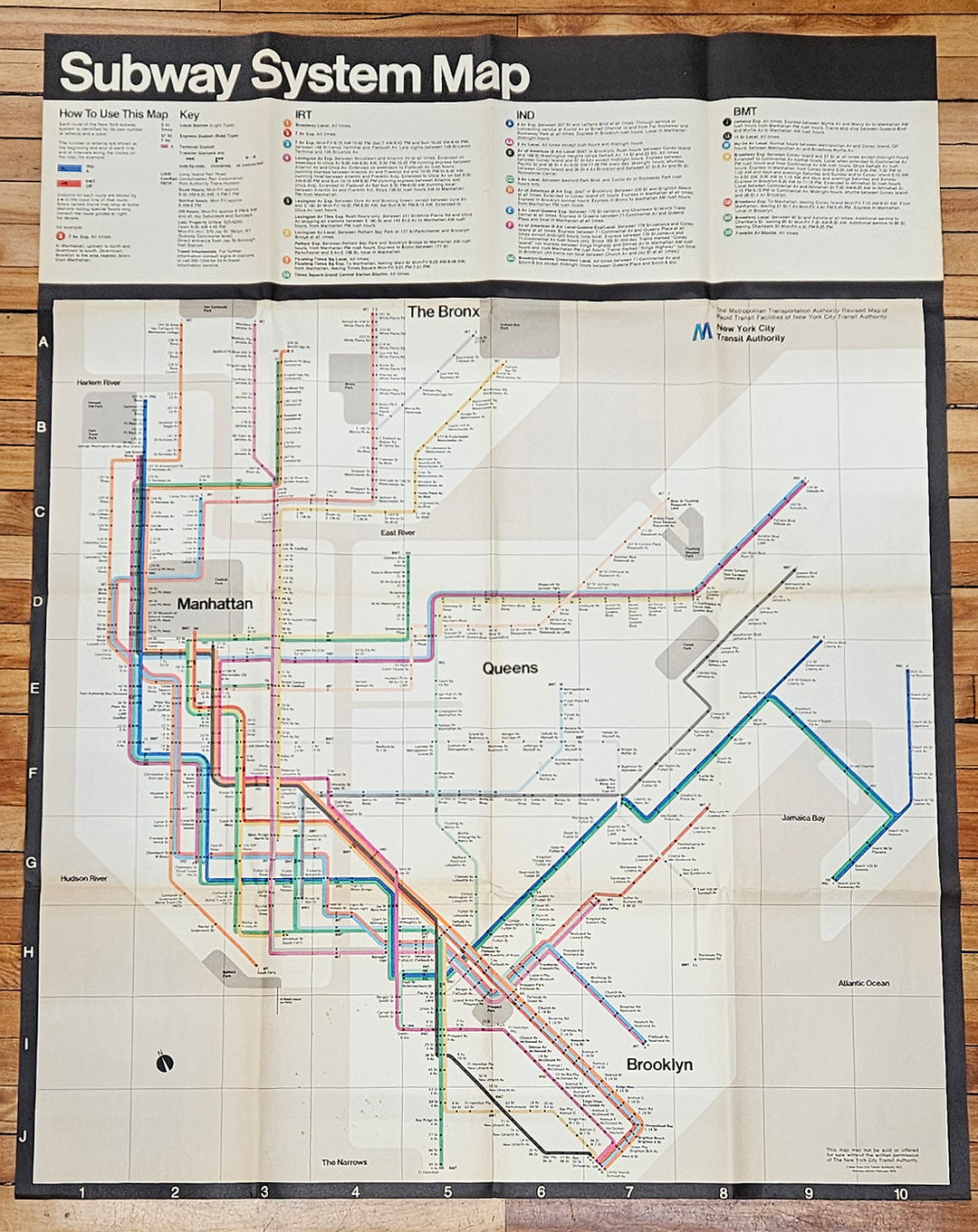 New York City Subway Map 1978 (Oversize) - Massimo Vignelli