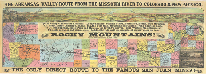 Atchison Topeka and Santa Fe Railroad 1876