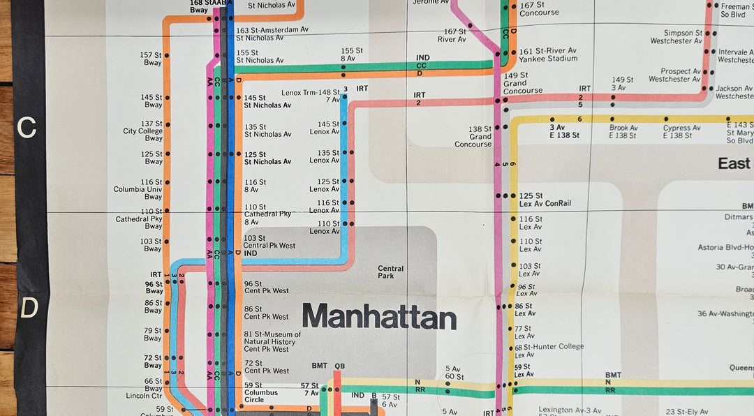 New York City Subway Map 1978 (Oversize) - Massimo Vignelli