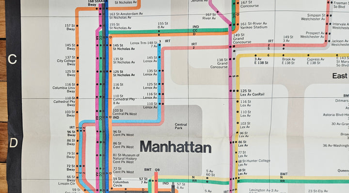 New York City Subway Map 1978 (Oversize) - Massimo Vignelli