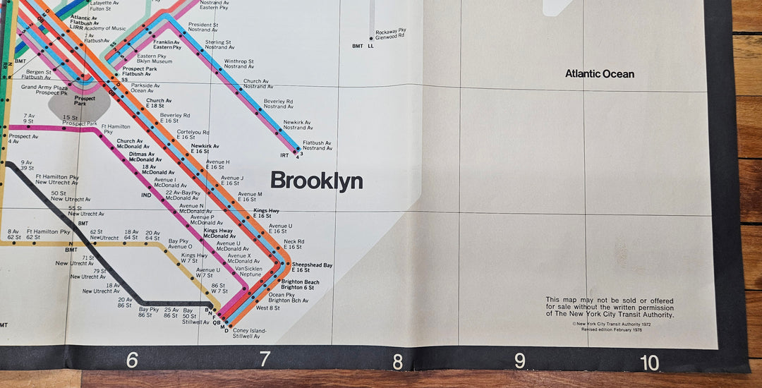 New York City Subway Map 1978 (Oversize) - Massimo Vignelli