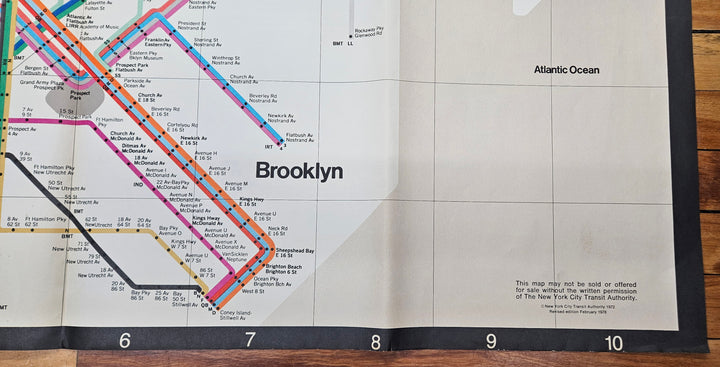 New York City Subway Map 1978 (Oversize) - Massimo Vignelli