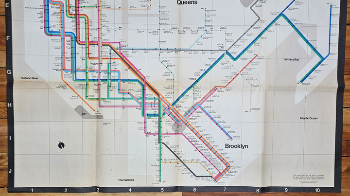 New York City Subway Map 1978 (Oversize) - Massimo Vignelli