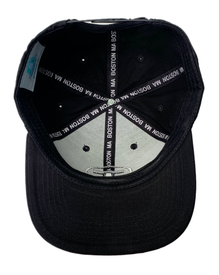 Adult Boston MBTA T Logo Flat Brim Hat Black
