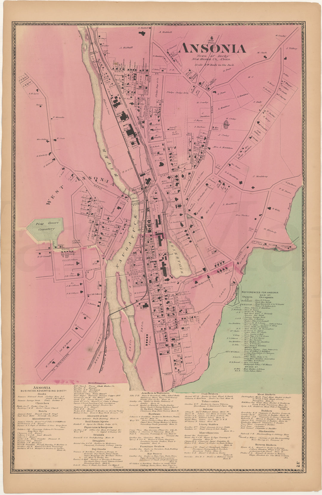 Derby, Connecticut 1868: Ansonia