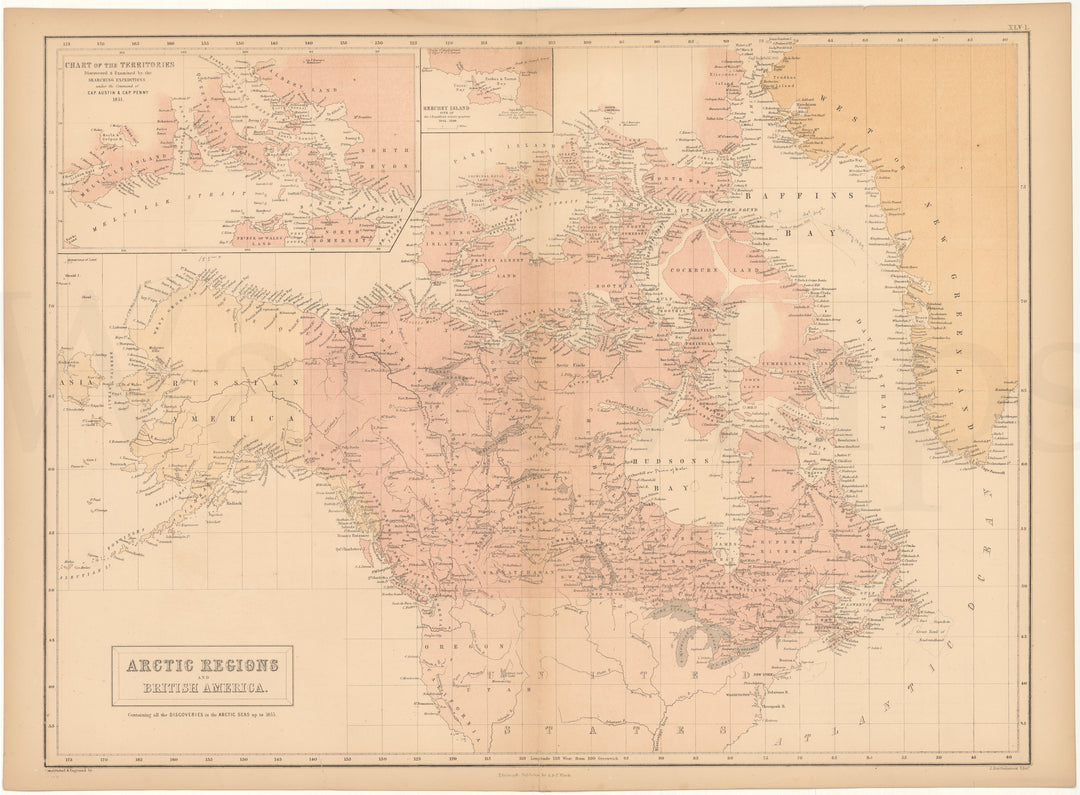 Arctic Regions and British America (Canada) 1857