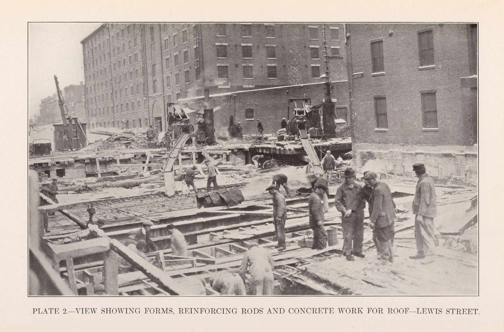 BTD Report 1925 Plate 02: Subway Work on Lewis Street, East Boston ...