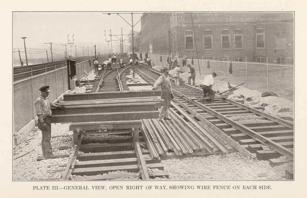 BTD Report 1927 Plate 03: Dorchester Tunnel Extension Construction, Massachusetts