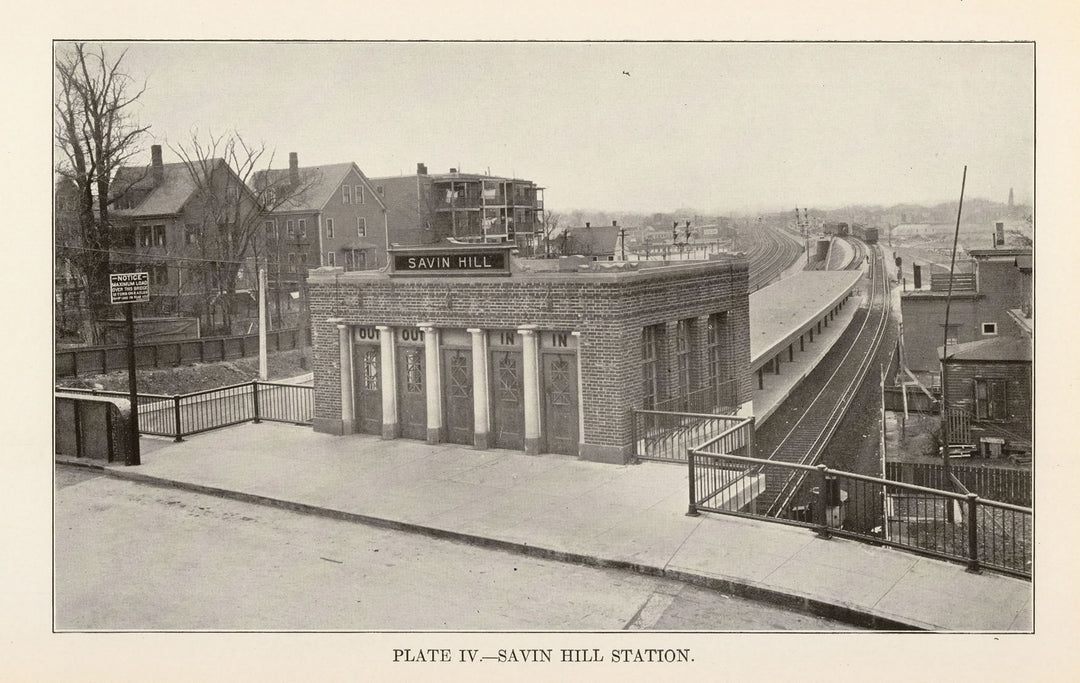BTD Report 1927 Plate 04: Savin Hill Station Head House, Dorchester, Massachusetts