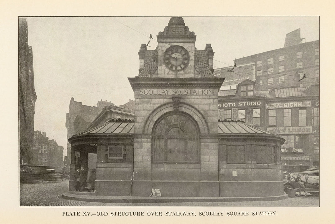 BTD Report 1927 Plate 15: Scollay Square Station Headhouse, Boston, Massachusetts