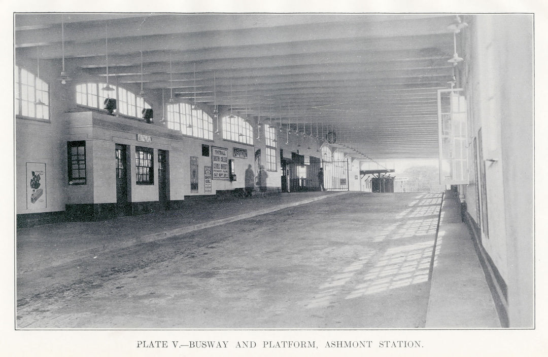 BTD Report 1928 Plate 05: Ashmont Station Busway, Dorchester, Massachusetts
