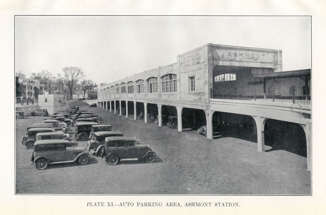 BTD Report 1928 Plate 11: Ashmont Station Busway, Dorchester, Massachusetts