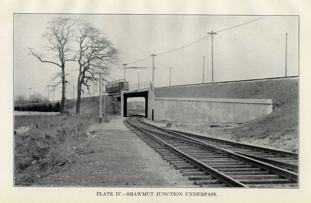 BTD Report 1929 Plate 04: Shawmut Junction Underpass, Dorchester, Massachusetts