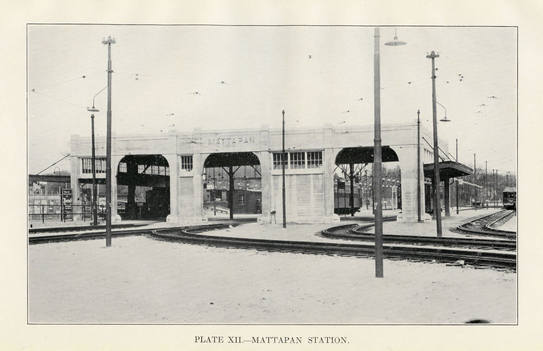 BTD Report 1929 Plate 12: Mattapan Station, Dorchester, Massachusetts