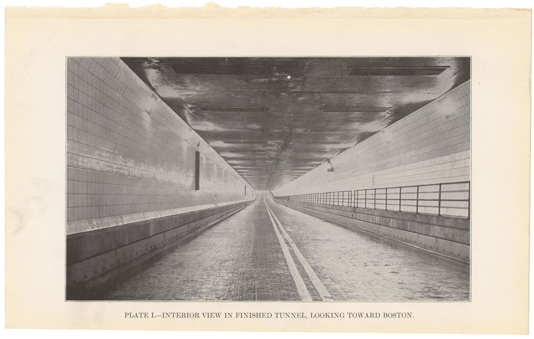 BTD Report 1934 Plate 01: Sumner Tunnel, Boston, Massachusetts