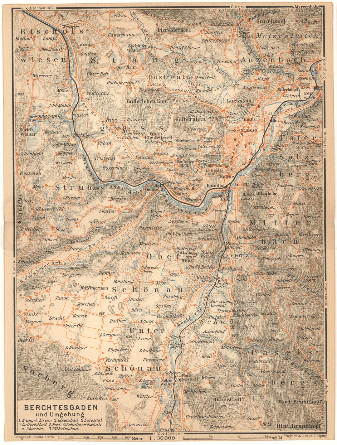 Berchtesgaden and Environs, Germany 1911