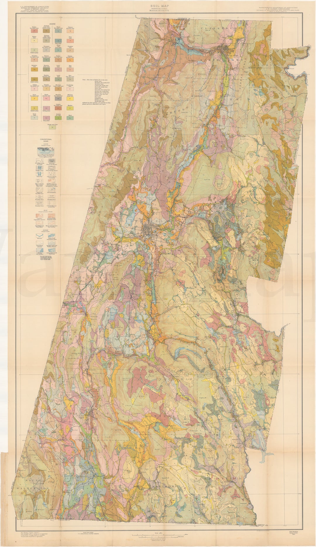 Soil Survey of Berkshire County, Massachusetts 1923