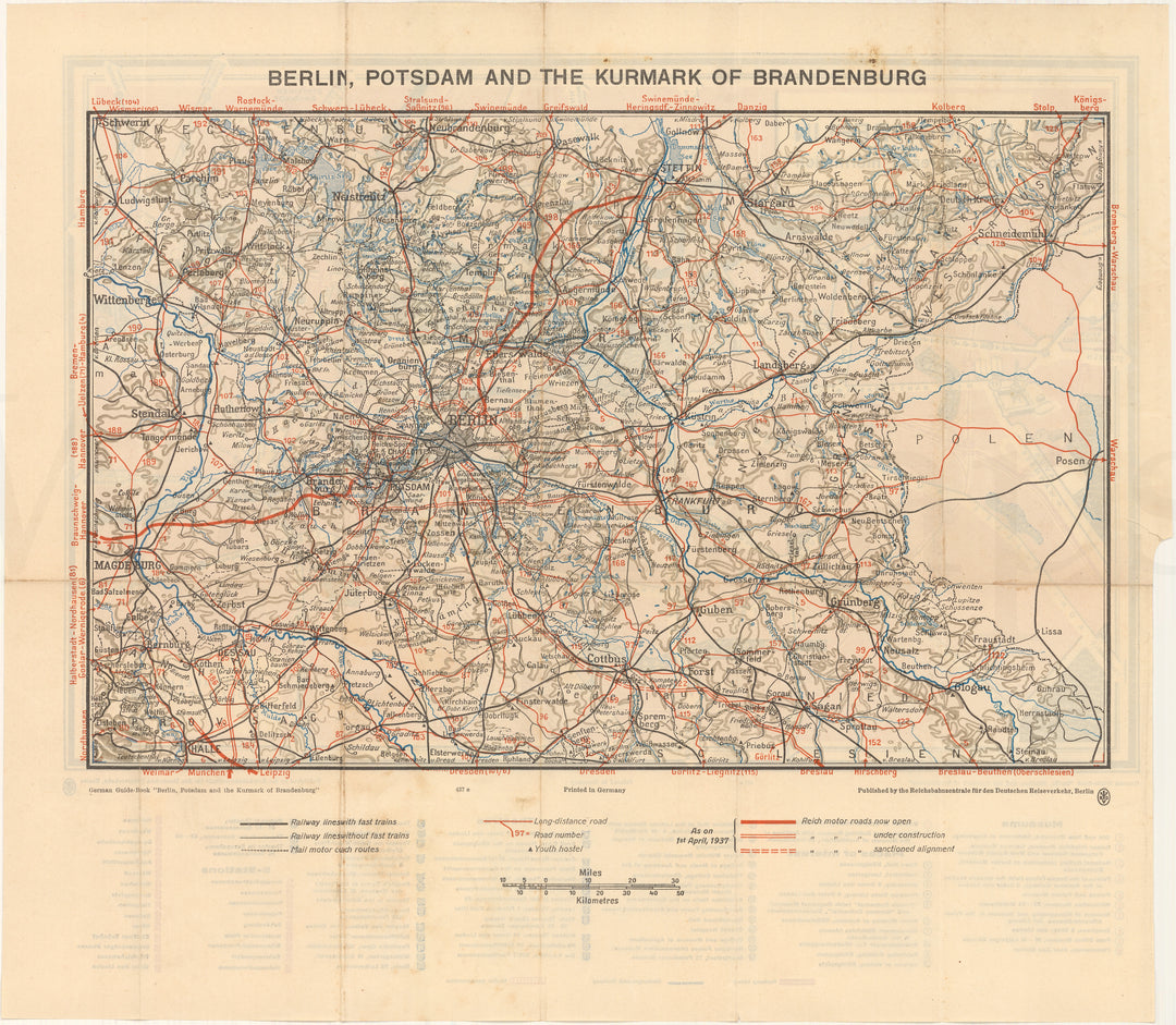 Berlin, Potsdam, and the Kurmark of Brandenburg, Germany 1937