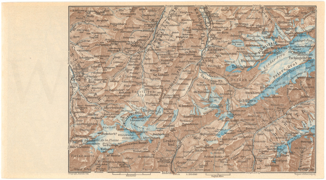 Bernese Alps, Switzerland 1938: Kandersteg Region