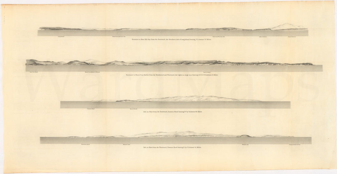 Entrances to Blue Hill Bay and Burn Coat Harbor; Isle au Haut, Maine 1879